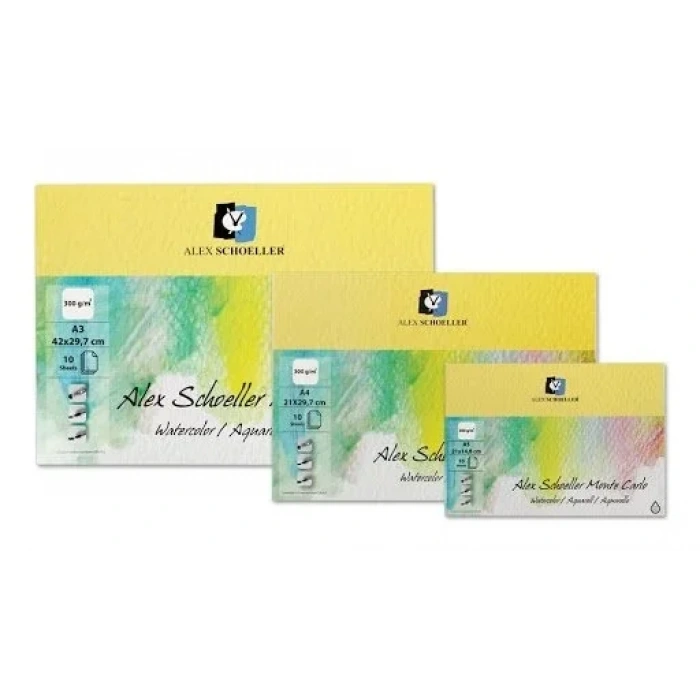 Alex Schoeller Monte Carlo Suluboya Resim Defteri 300gr A3 10 Yaprak ALX 0210