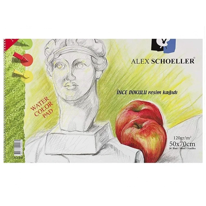 Alex Schoeller Resim Defteri Spiralli 120gr 50x70cm 20 Yaprak