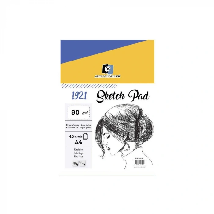 Alex Schoeller Sketchpad Spiralli A4 90 gr