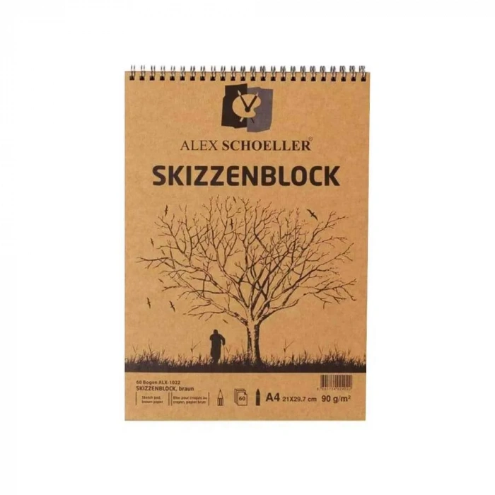 Alex Schoeller Spiralli Kraft A4 Blok 60lı