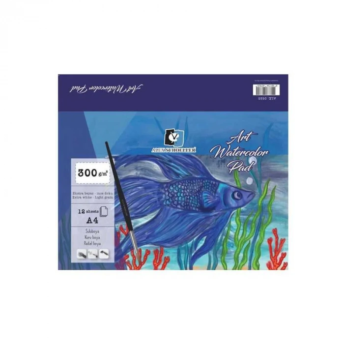 Alex Schoeller Sulu Boya Defteri Art A4 300 gr