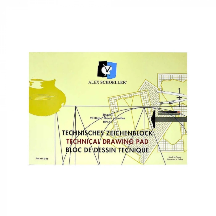 Alex Schoeller Teknik Dik Blok A3 20 Yaprak 80 Gr
