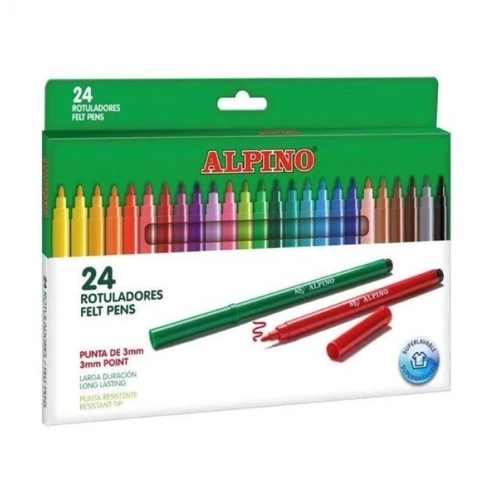 Alpino Keçeli Boya Kalemi 24 Renk