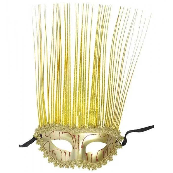 Altın Rengi Holografik Maske