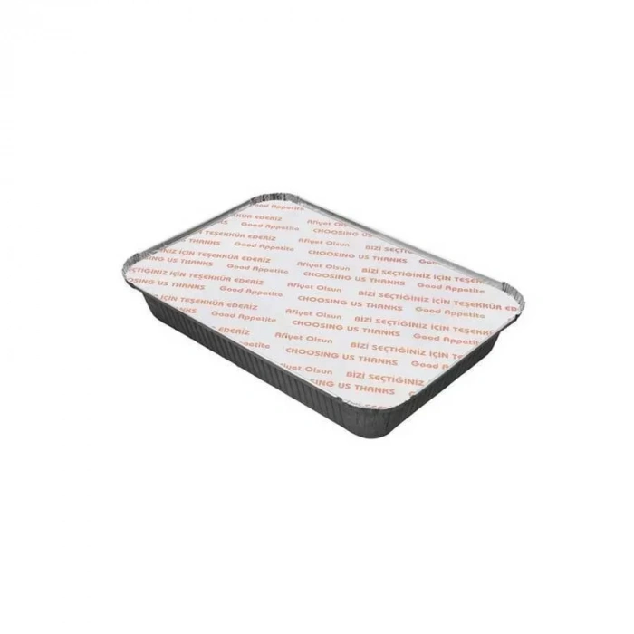 Alüminyum Küçük Tepsi Kapak 2500 Gr - 100 Adet