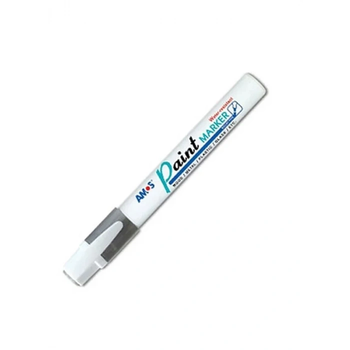 Amos Paint Markör Gümüş (pm12d-sı)