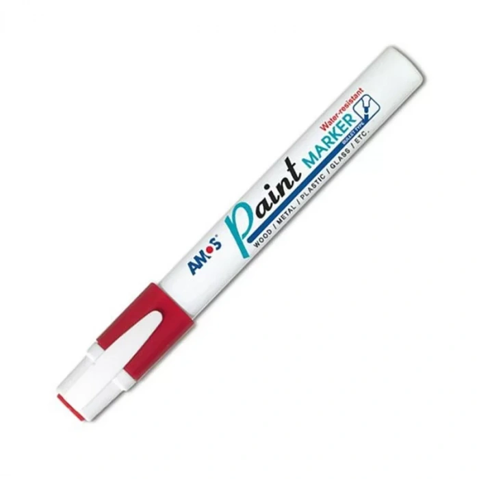 AMOS PAİNT MARKÖR KIRMIZI (PM12D-RD)