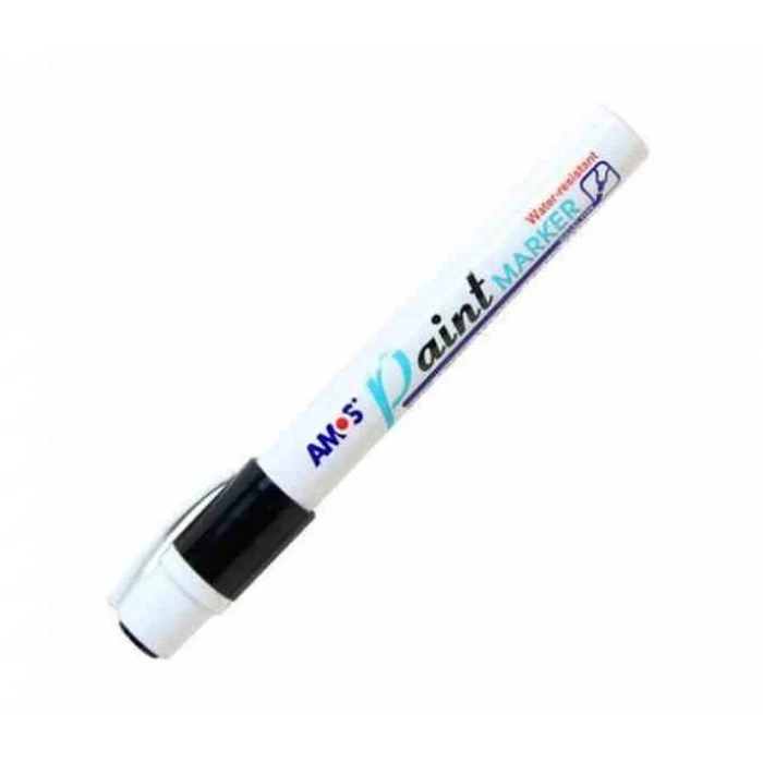 Amos Paint Markör Siyah (pm12d-bk)