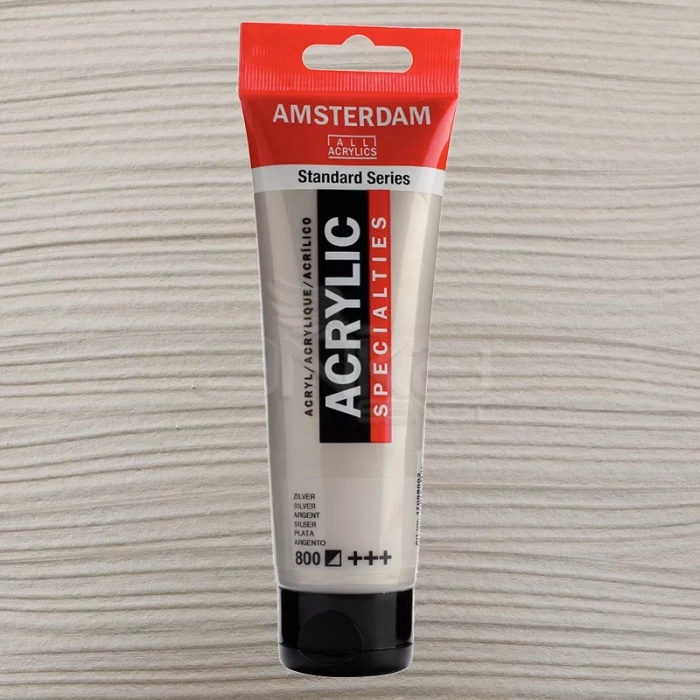 Amsterdam Akrilik Boya 120ml 800 Silver