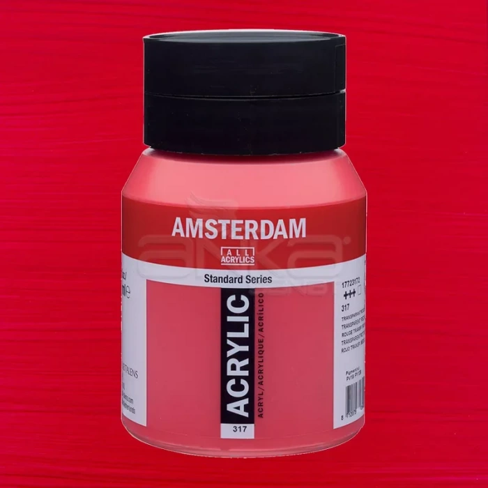 Amsterdam Akrilik Boya 500ml 317 Transparan Red Medium