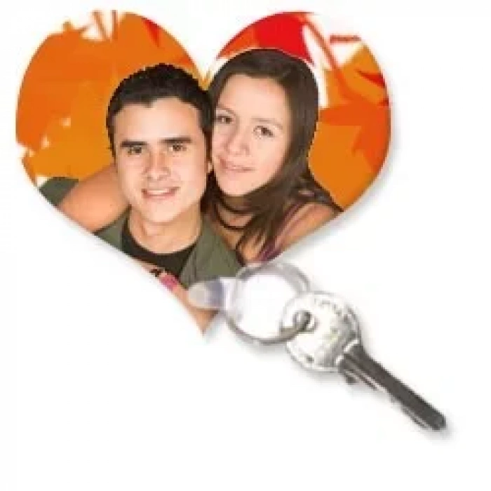 Anahtarlık Baskı (çift Taraflı-kalpli)