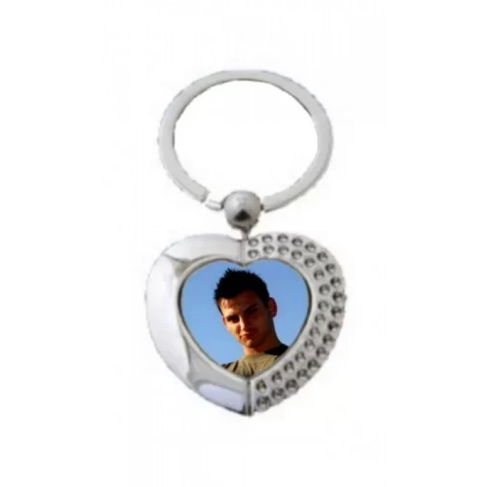 Anahtarlık baskı (Kalpli-Taşlı)