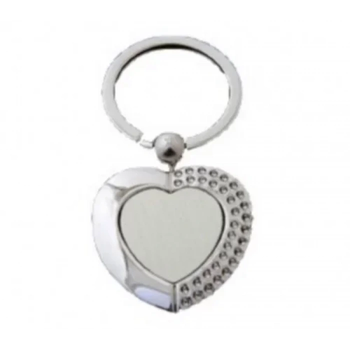 Anahtarlık Baskı (kalpli-taşlı)