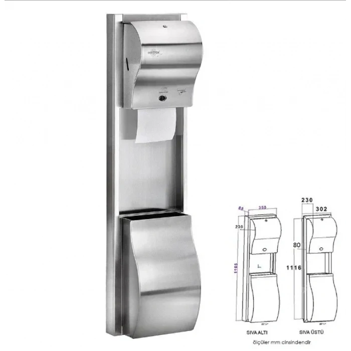 Ankastre Kombine Havlu Makinesi (1 Adet)