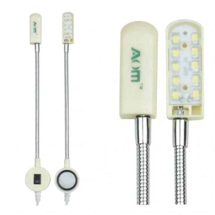 Aom Dikiş Makinesi Ledli Lamba (Beyaz) / Aom-10A