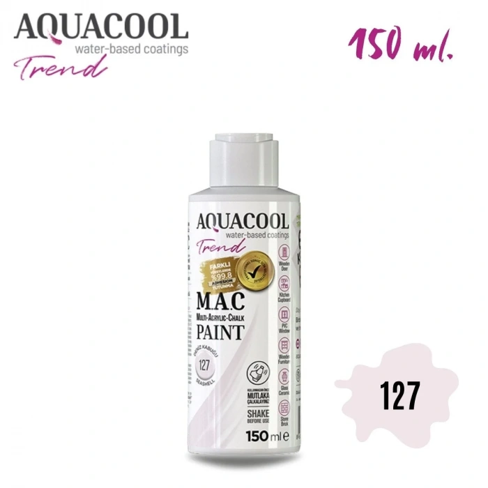 Aquacool Multi Akrilik Boya 150ml 127 Deniz Kabuğu