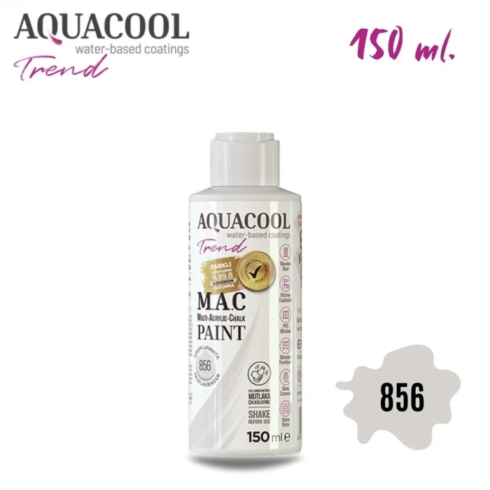 Aquacool Multi Akrilik Boya 150ml 856 Soluk Lavanta