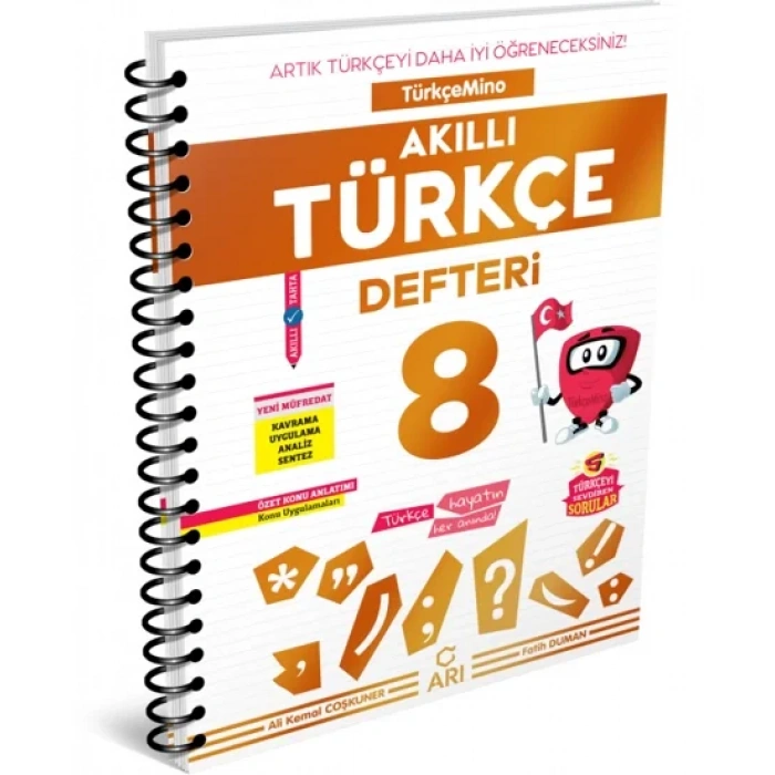 Arı  8. Sınıf Akıllı Türkçe Defteri