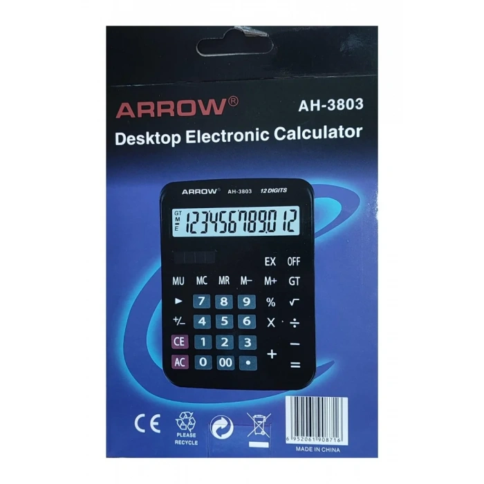 Arrow AH-3803 12 Haneli Hesap Makinası