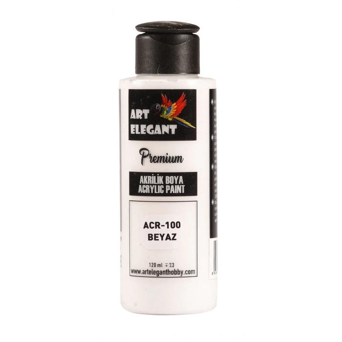 Art Elegant Akrilik Boya 120ml Acr-100 Beyaz