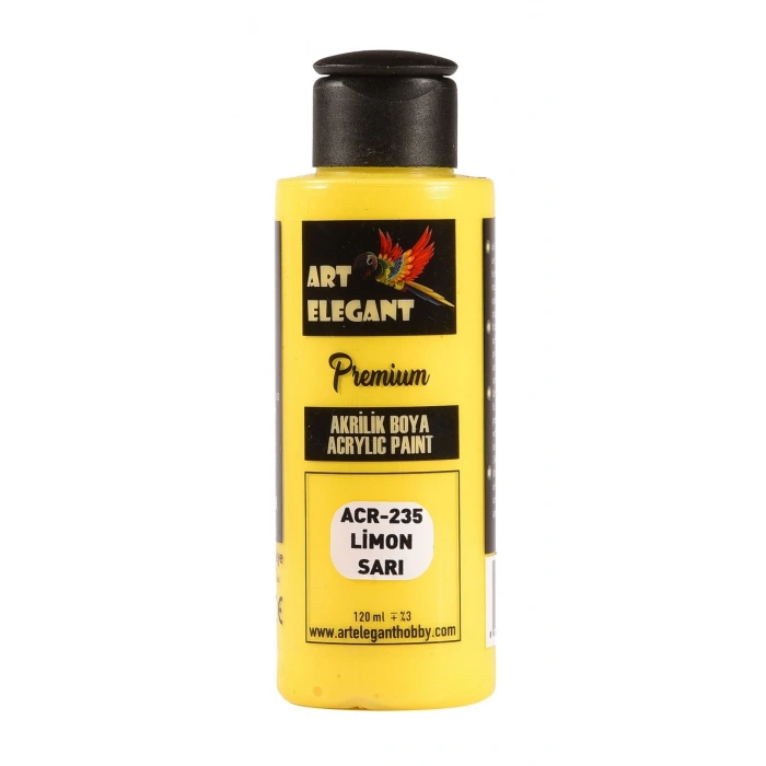 Art Elegant Akrilik Boya 120ml Acr-235 Limon Sarı