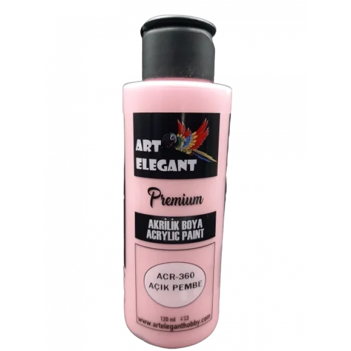 Art Elegant Akrilik Boya 120ml Acr-360 Açık Pembe