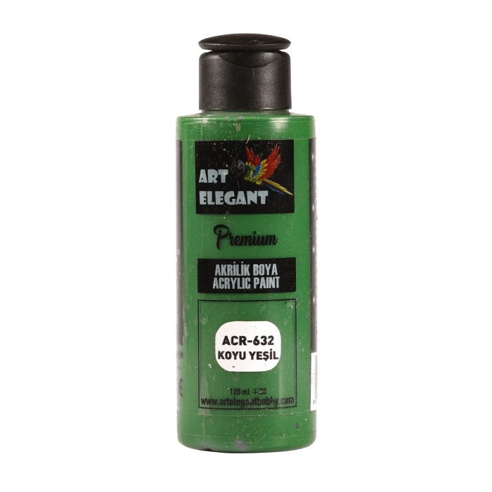Art Elegant Akrilik Boya 120ml Acr-632 Koyu Yeşili