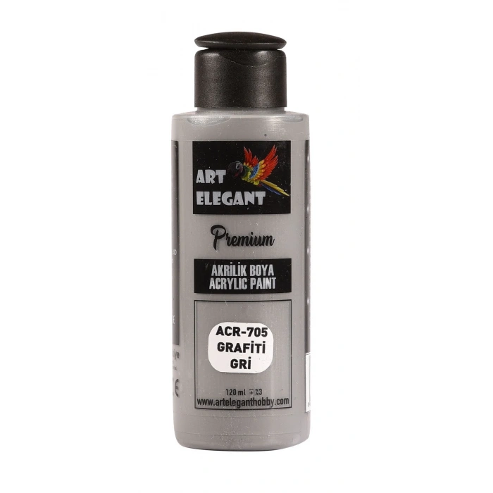 Art Elegant Akrilik Boya 120ml Acr-705 Grafiti Gri