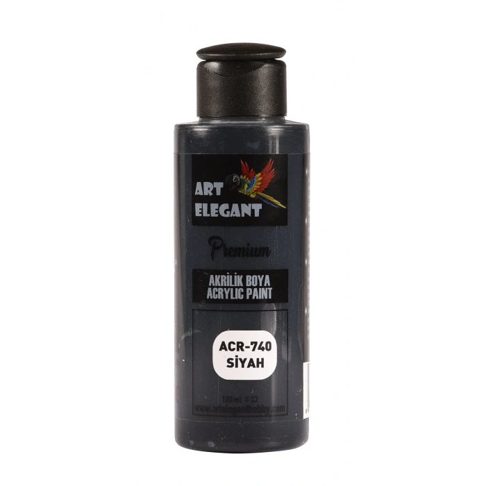 Art Elegant Akrilik Boya 120ml Acr-740 Siyah