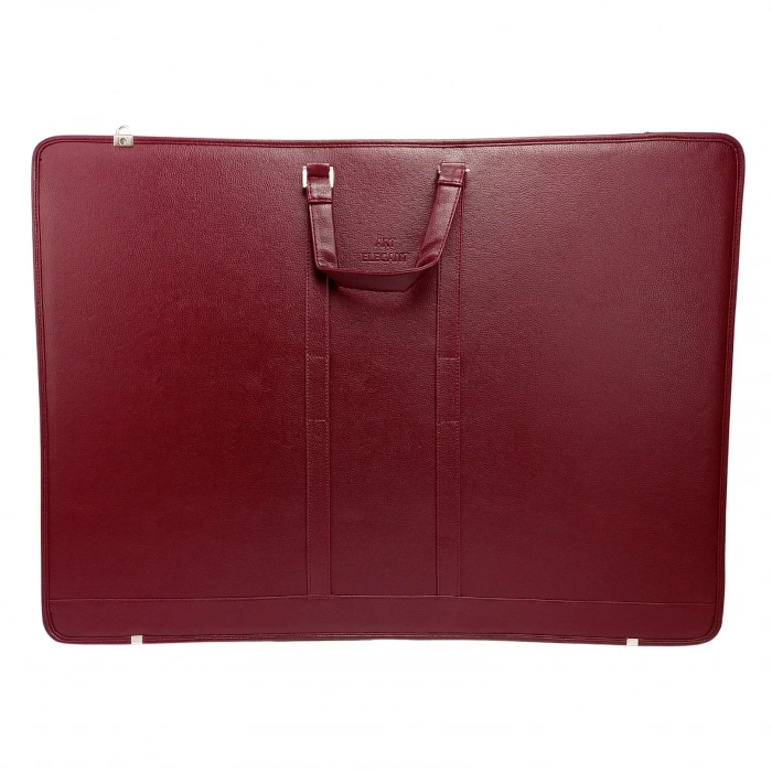 Art Elegant Deri Teknik Proje Çantası 55x75cm Bordo
