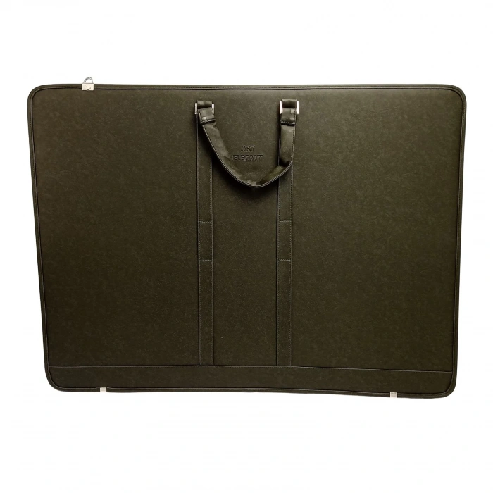 Art Elegant Deri Teknik Proje Çantası 55x75cm Haki