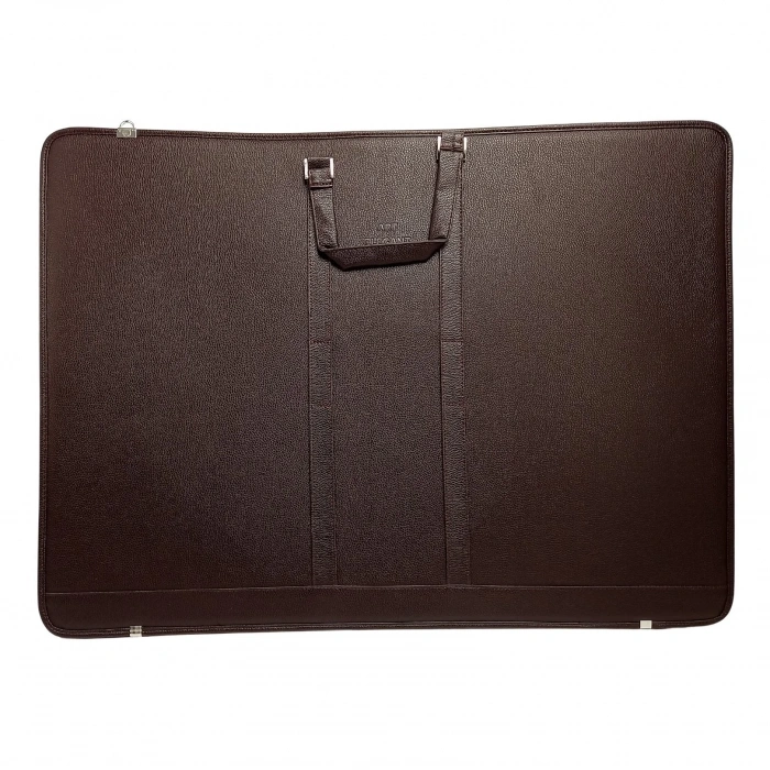 Art Elegant Deri Teknik Proje Çantası 55x75cm Koyu Kahverengi
