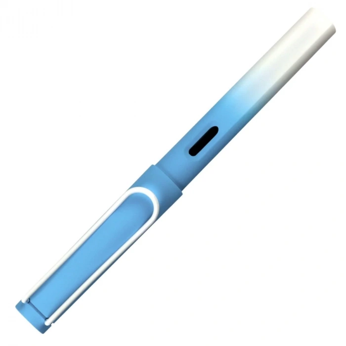 Art Elegant Dolma Kalem Extra Fine Mat Mavi Beyaz