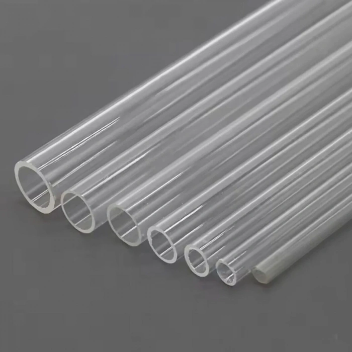 Art Elegant Plastik Yuvarlak Boru İçi Boş 100cm 10mm Şeffaf