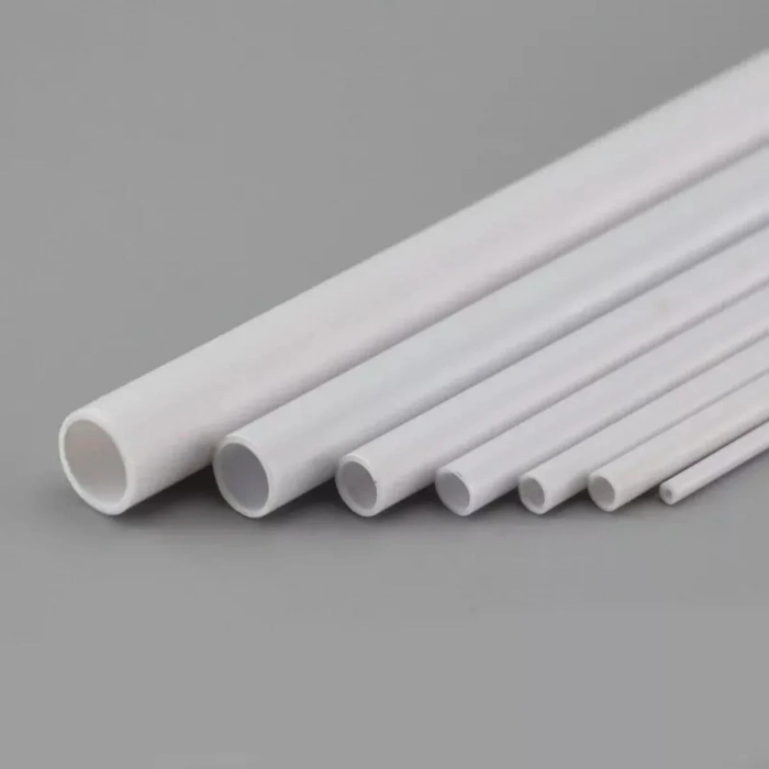 Art Elegant Plastik Yuvarlak Boru İçi Boş 100cm 8mm Beyaz