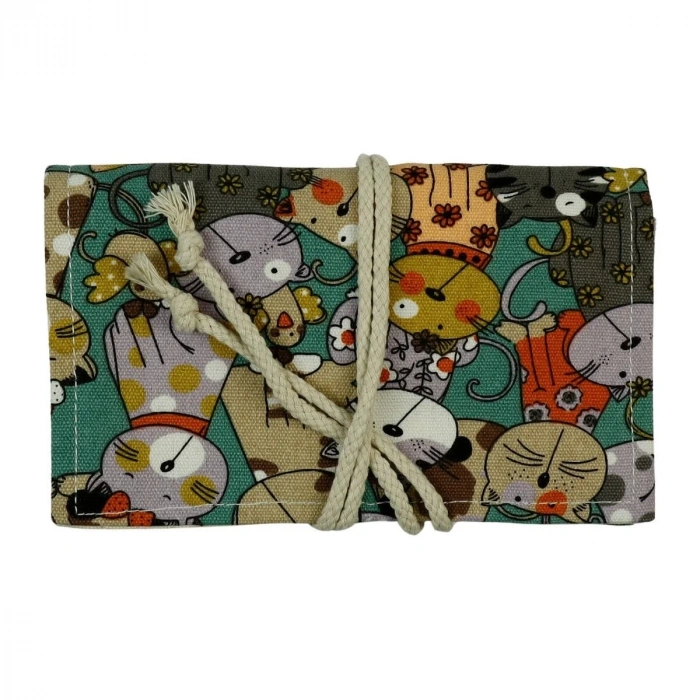 Art Elegant Sanatsal Rulo Kalemlik 36lı Desenli Kedili