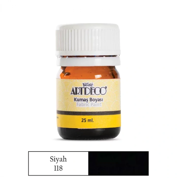 Artdeco 25ml Kumaş Boyası Siyah No:118