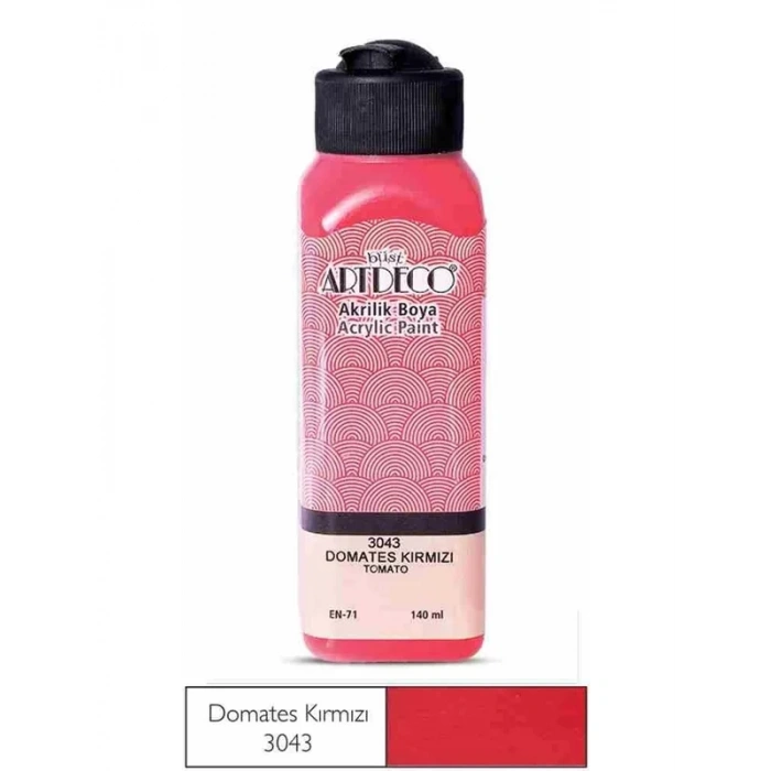 ARTDECO 70R AKRİLİK BOYA 3043 DOMATES KIRMIZISI 140ml
