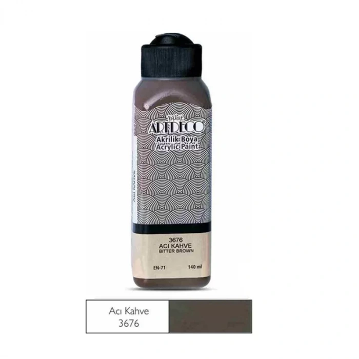 ARTDECO 70R AKRİLİK BOYA 3676 ACI KAHVE 140ml
