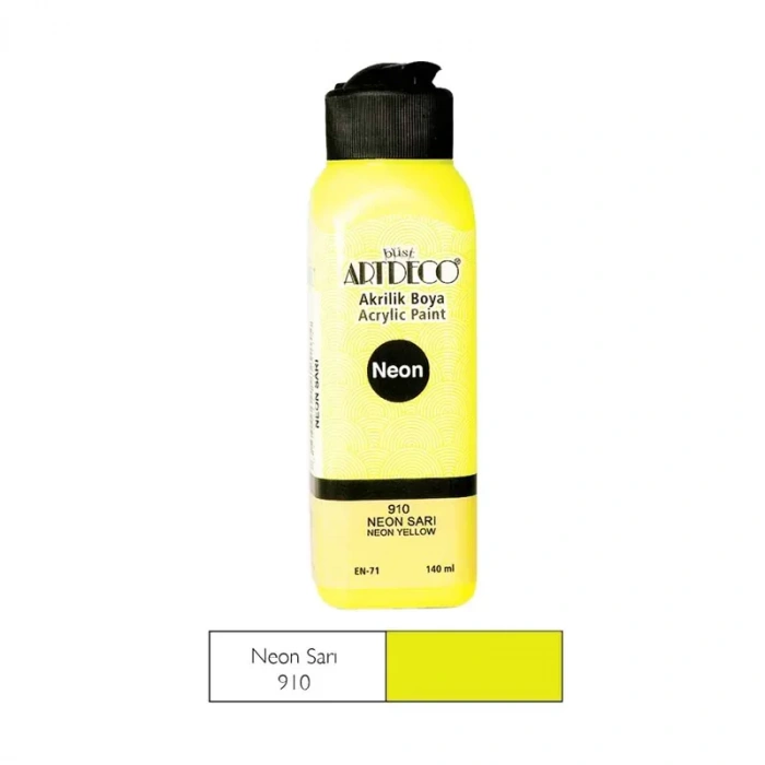 Artdeco 70r Akrilik Boya 910 Neon Sarı 140ml