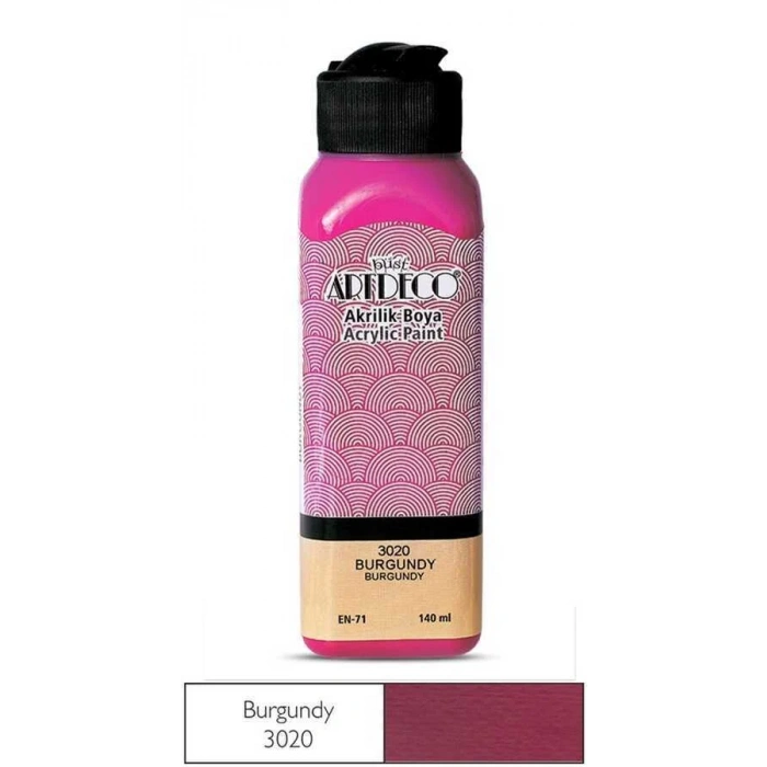 Artdeco Akrilik Boya 140 ml Burgundy