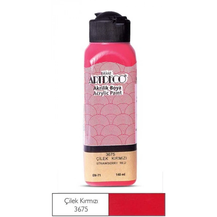 Artdeco Akrilik Boya 140 ml Çilek Kırmızısı