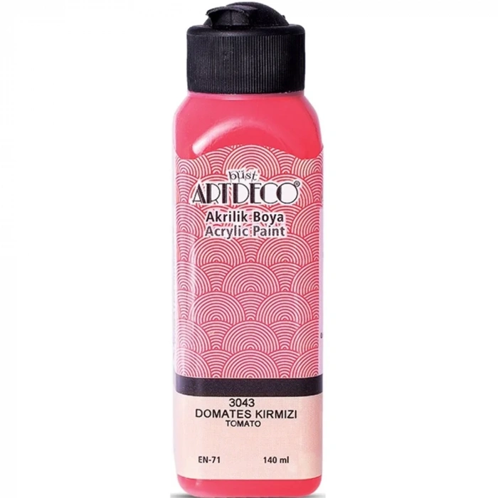 Artdeco Akrilik Boya 140 ML Domates Kırmızı 070R-3043