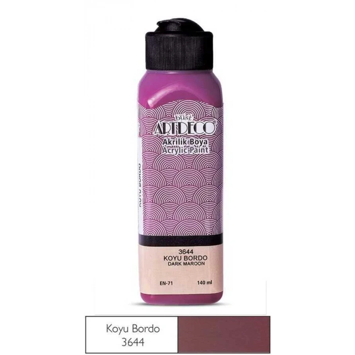 Artdeco Akrilik Boya 140 ml Koyu Bordo