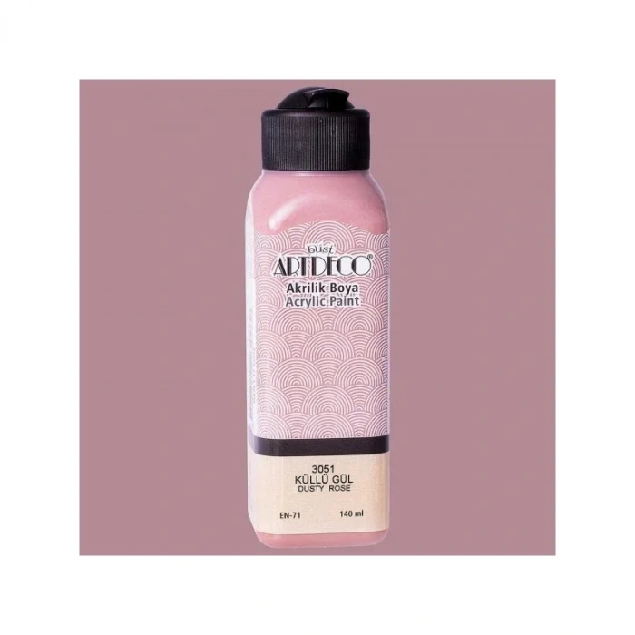 ARTDECO AKRİLİK BOYA 140 ML KÜLLÜ GÜL 070R-3051