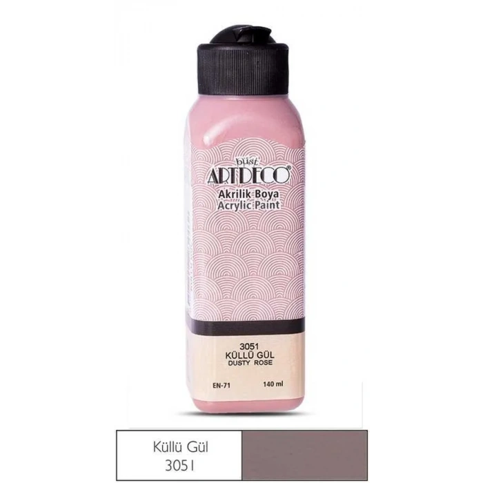 Artdeco Akrilik Boya 140 ml Küllü Gül