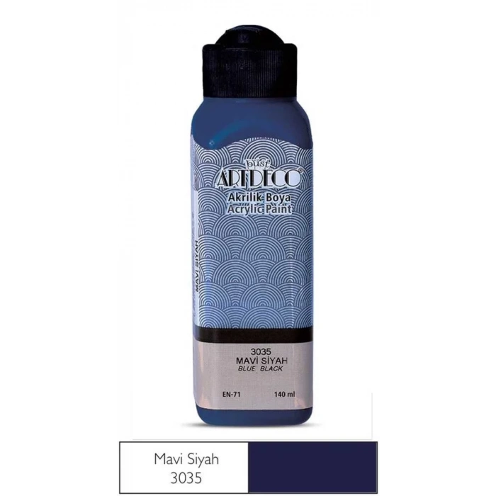 Artdeco Akrilik Boya 140 ml Mavi Siyah