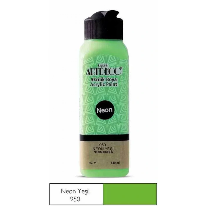 Artdeco Akrilik Boya 140 ml Neon Yeşil