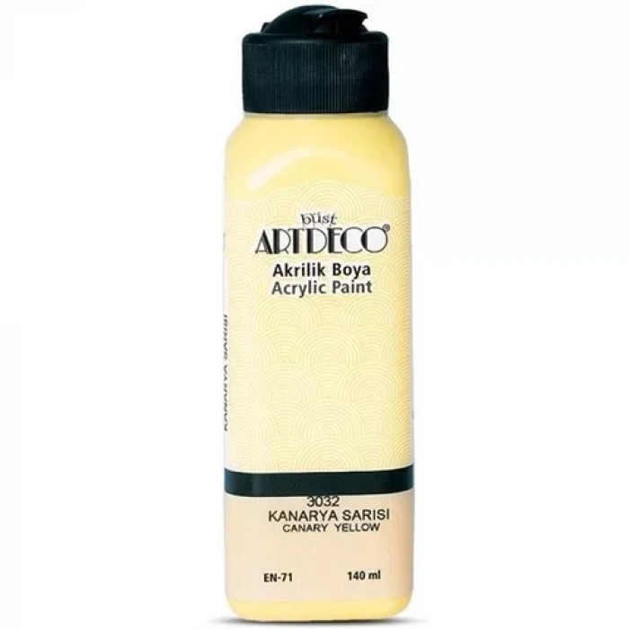 Artdeco Akrilik Boya 140ml Kanarya Sarısı 3032