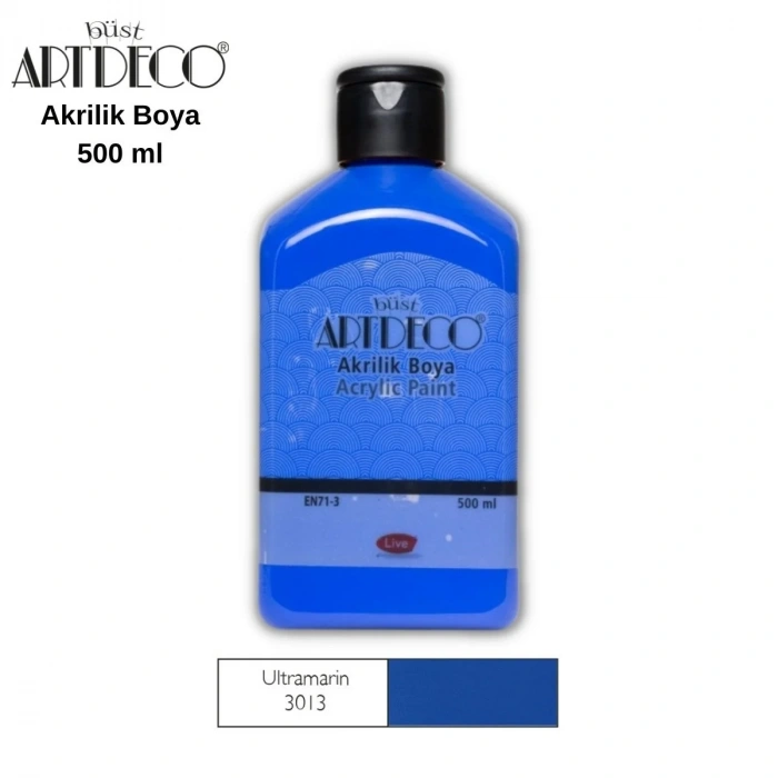 Artdeco Akrilik Boya 500ml 3013 Ultramarin